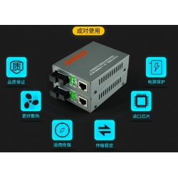 TaiwanBS 網路LAN光纖轉換器(一組共兩台)